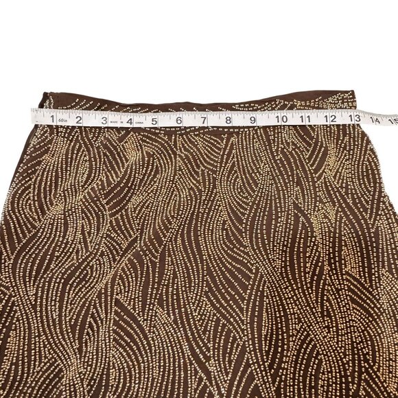 Vintage Emanuel Ungaro Brown Beaded Suit Blazer & Skirt Long Sleeve Lined Size S - Picture 10 of 11